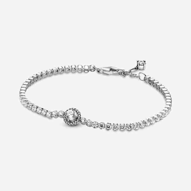 Bracciale Rigido Scintillante Con 5 File Di Strass Austriaci - Perfetto Per Matrimoni E Feste! B1586